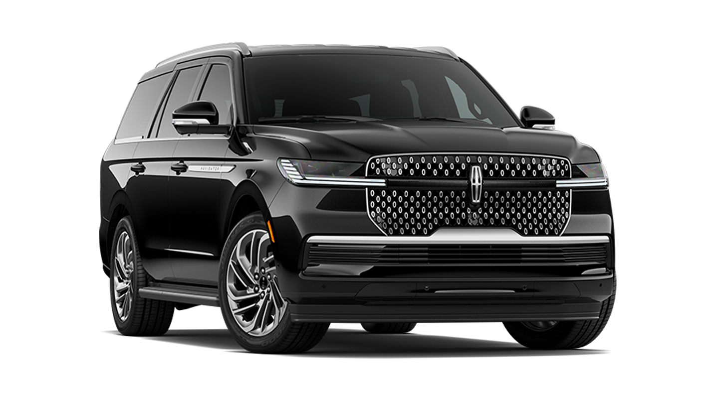 Un modèle Lincoln Navigator Première L 2027 illustré en noir infini