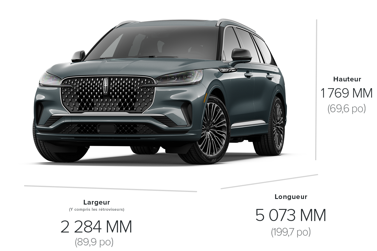 L'extérieur d'un Lincoln Aviator® Black Label® 2027