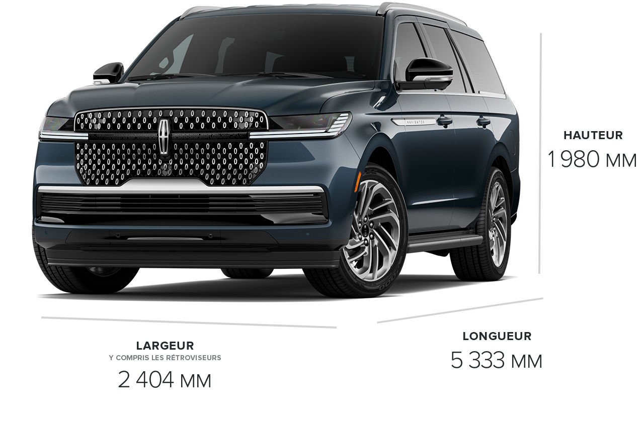 Les dimensions du VUS Lincoln Navigator® Première 2026