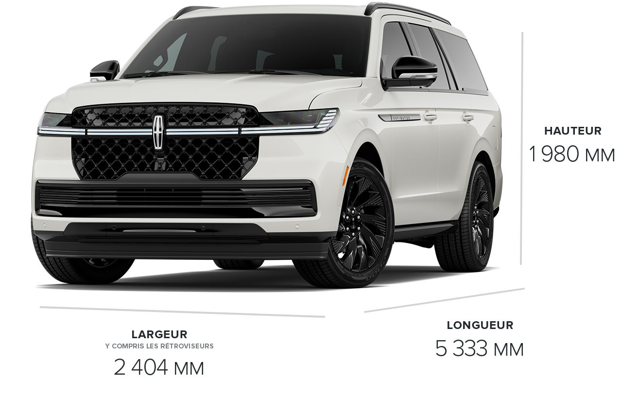 Les dimensions du VUS Lincoln Navigator® Ultra 2026