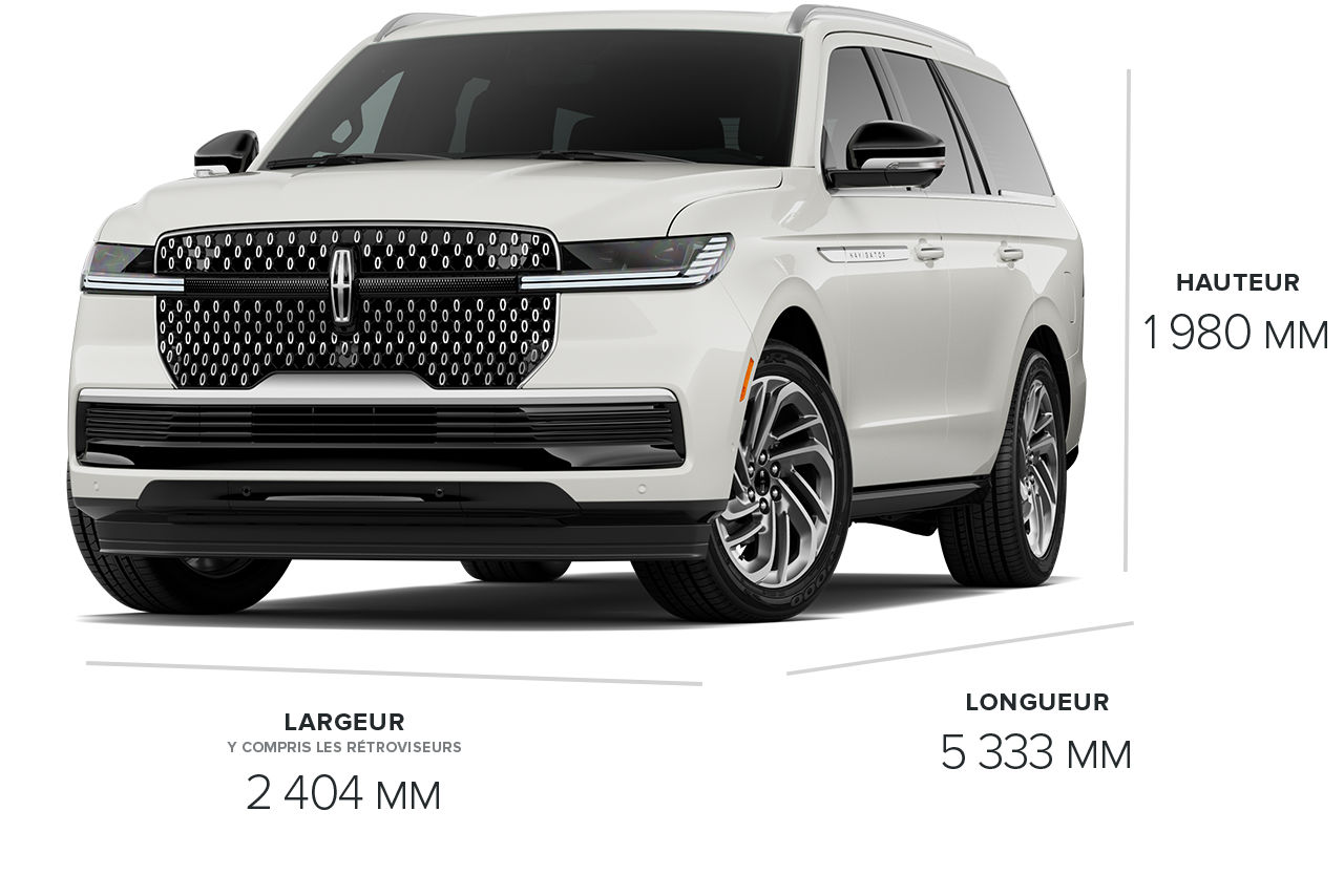 Les dimensions du VUS Lincoln Navigator® Ultra 2026