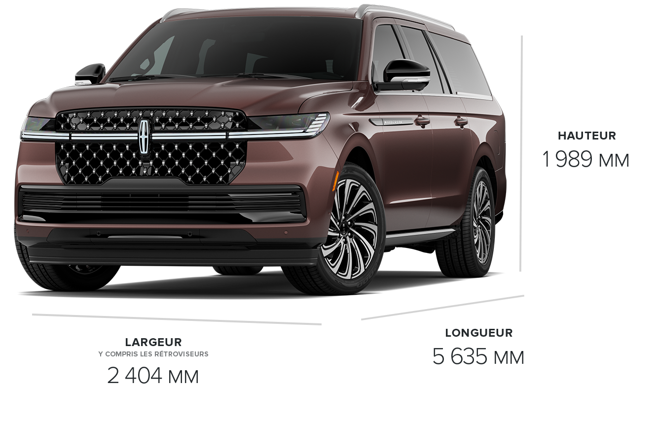 L'extérieur du modèle Lincoln Navigator® Black Label™ L 2027 