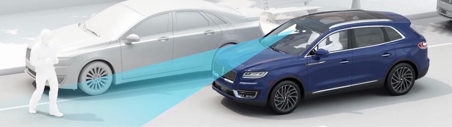 Animation Lincoln sur la façon dont fonctionne l’assistance précollision avec freinage d’urgence automatique