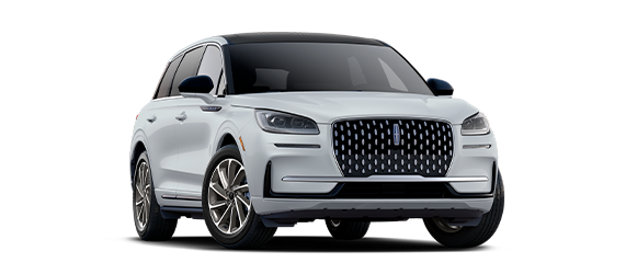 Une image de profil extérieur d’un modèle Lincoln Corsair Grand Tourisme 2025 en blanc cristal