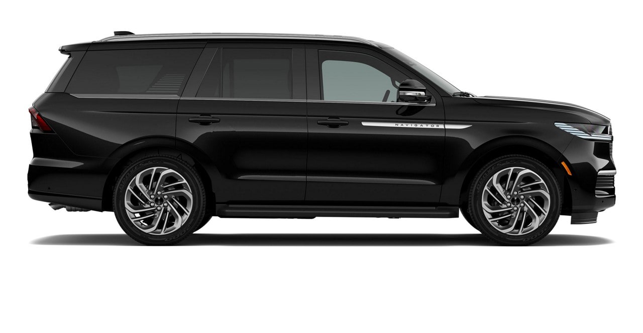 Modèle Lincoln Navigator® Première 2026 présenté en noir infini métallisé