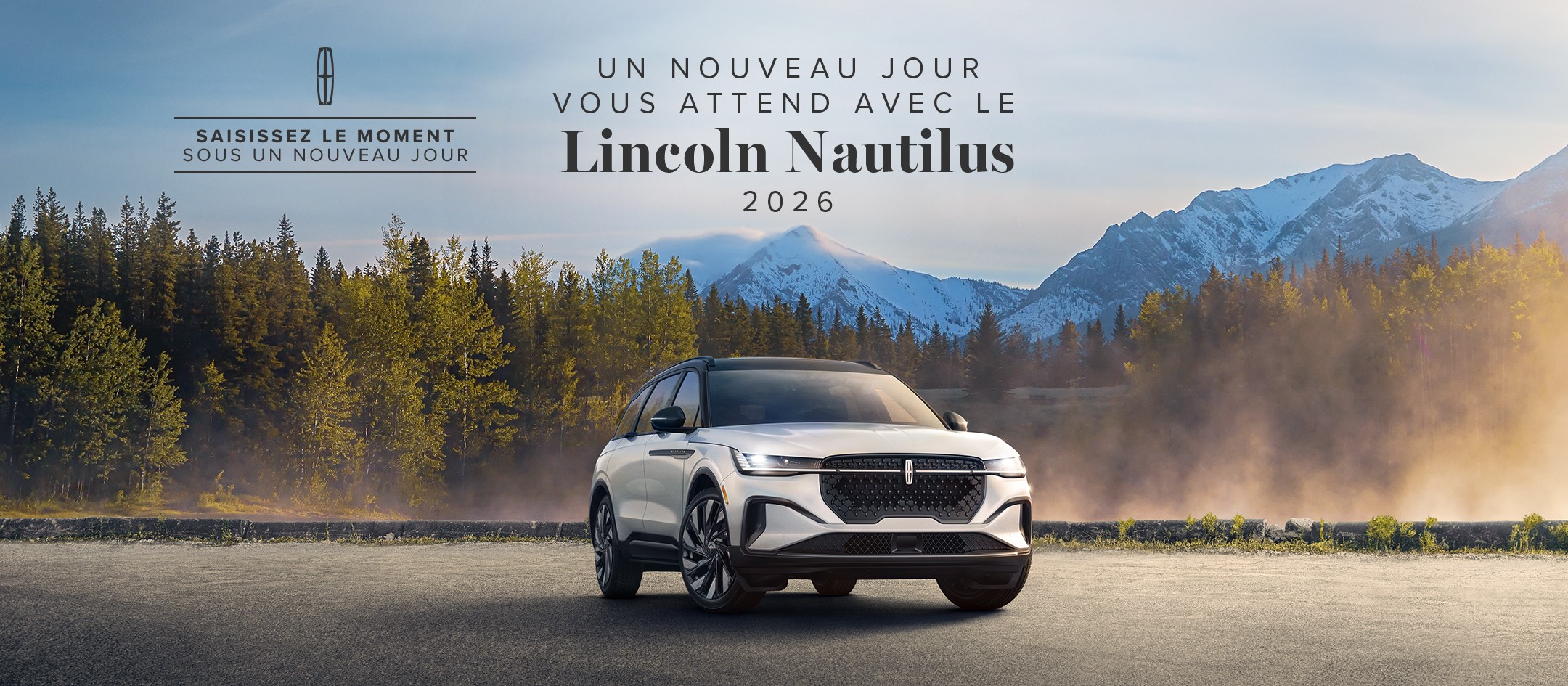 Saisissez le moment sous un nouveau. Un nouveau jour vous attend avec le Lincoln Nautilus 2026.