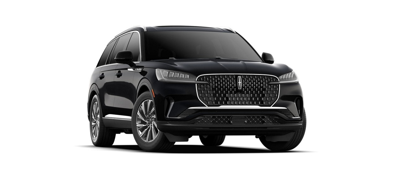 Le Lincoln Aviator 2025 présenté en noir infini