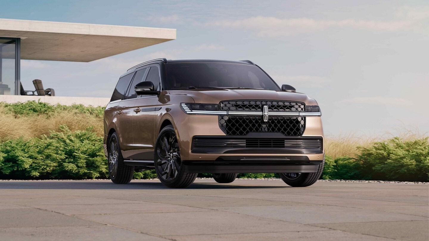 Une image d’un VUS Lincoln Black Label Navigator® 2025 avec points d’accès cliquables avec plus d’information sur les fonctions