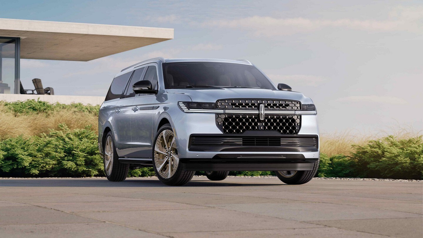 Une image d’un VUS Lincoln Black Label Navigator® 2025 avec points d’accès cliquables avec plus d’information sur les fonctions