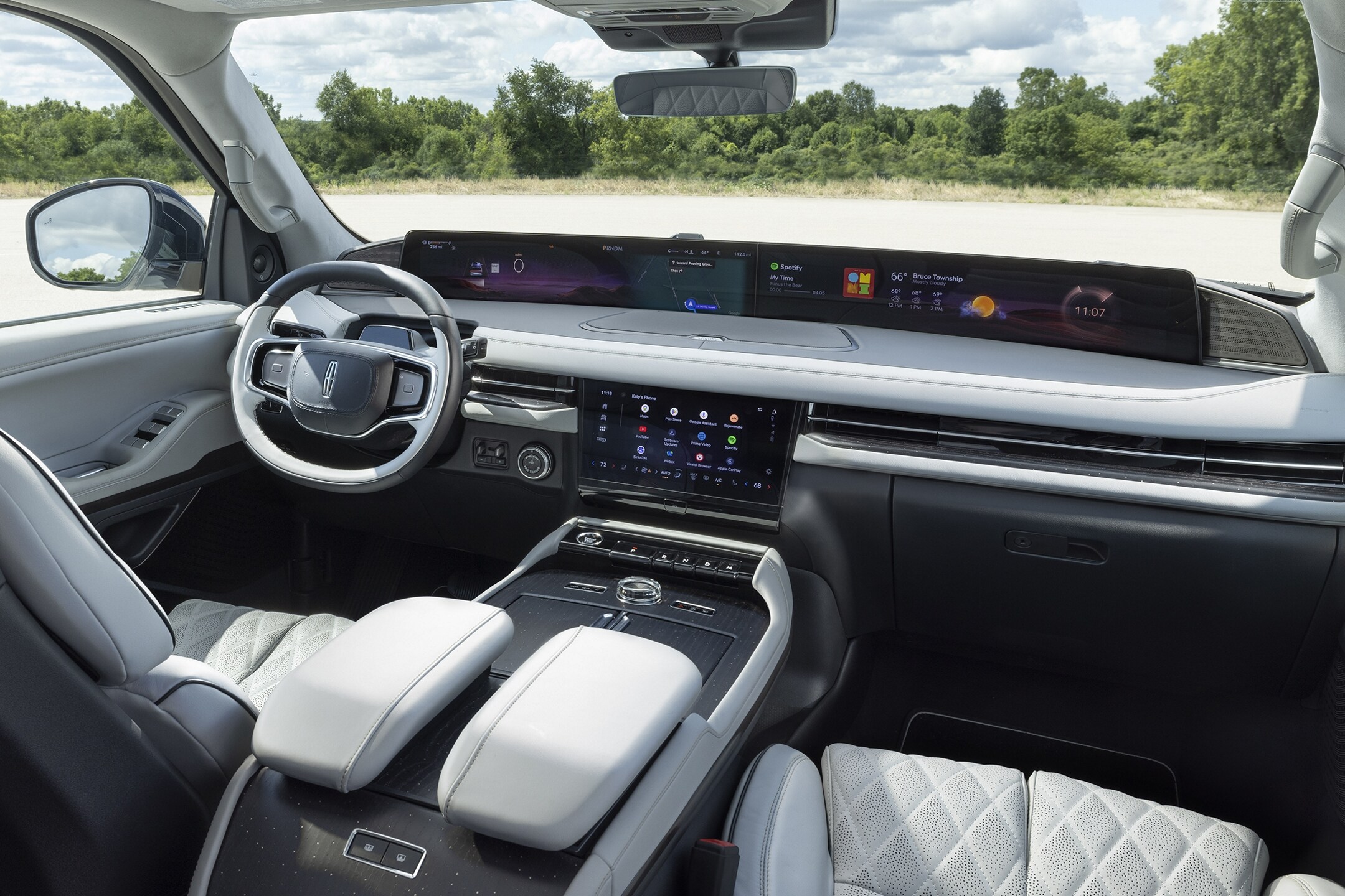 Un VUS Lincoln Black Label Navigator 2025 est illustrée dans le thème intérieur Atmosphérique.