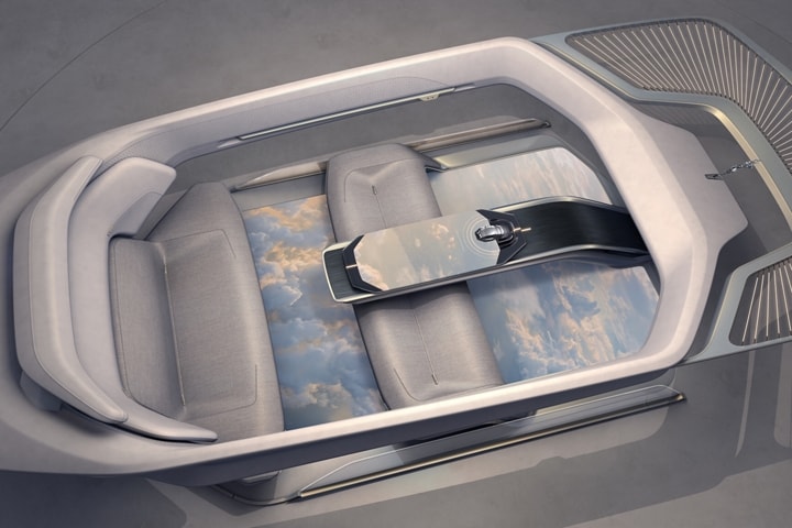 L'intérieur d'un véhicule concept Lincoln