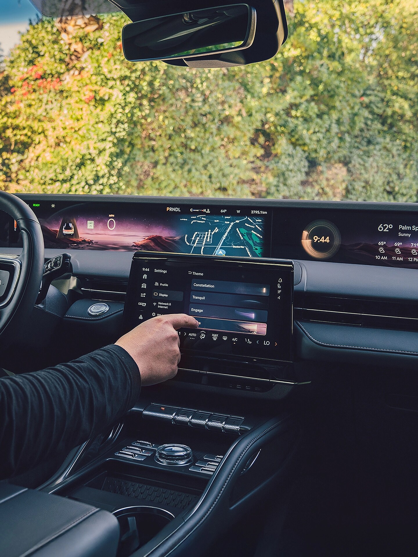 L’intérieur d’un véhicule Lincoln