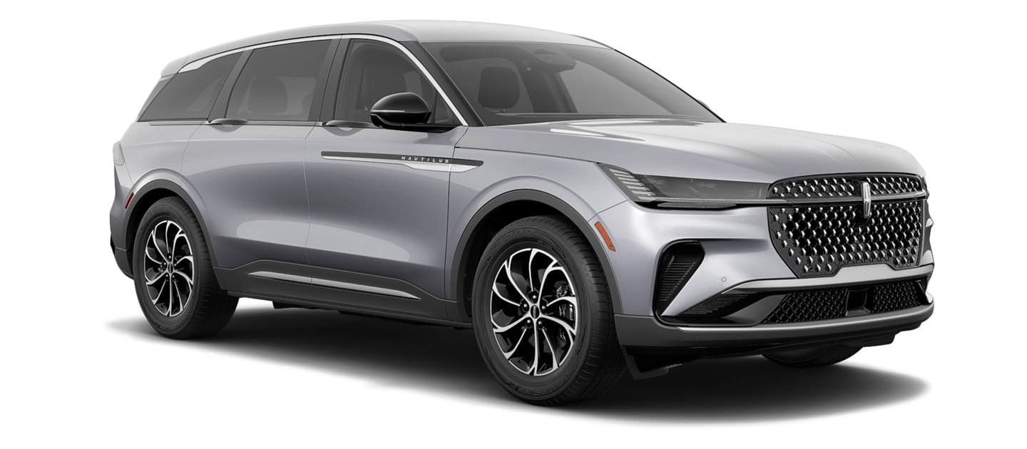 Un VUS Lincoln Nautilus® 2025 est présenté dans la couleur extérieure gris lustré à coût supplémentaire